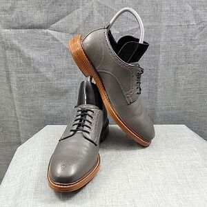 Cole Haan X Todd Snyder gray leather wingtip Oxford dress shoe C25251 men's 8m
